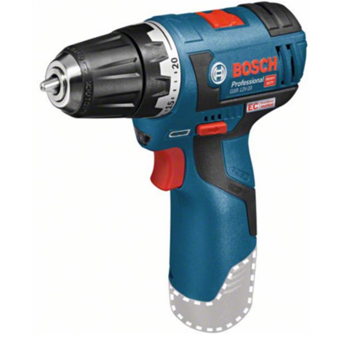 Bosch Perceuse Visseuse GSR 12 V 20 SOLO 06019A4003 Outil Maxi Pro