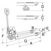 TRANSPALETTE ÉLECTRIQUE, 1,5 T KS TOOLS - 161.0300F