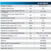 SCIE A MATERIAUX IMER M 400 SMART DISQUE 400MM - 04158970