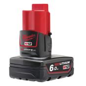 MILWAUKEE M12 B6 - 12V 6,0Ah Red Lithium - système M12