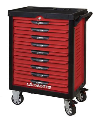 SERVANTE ULTIMATE ROUGE, 9 TIROIRS - KS TOOLS - 809.0009