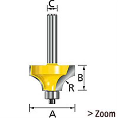 FRAISE 1/4 ROND PROF/D76.2 Q12 MAKITA - D-11396